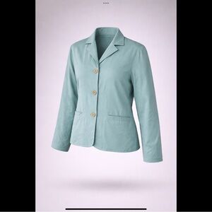C.A. Sport Silk Quilted Jacket Light Blue Tailored Blazer